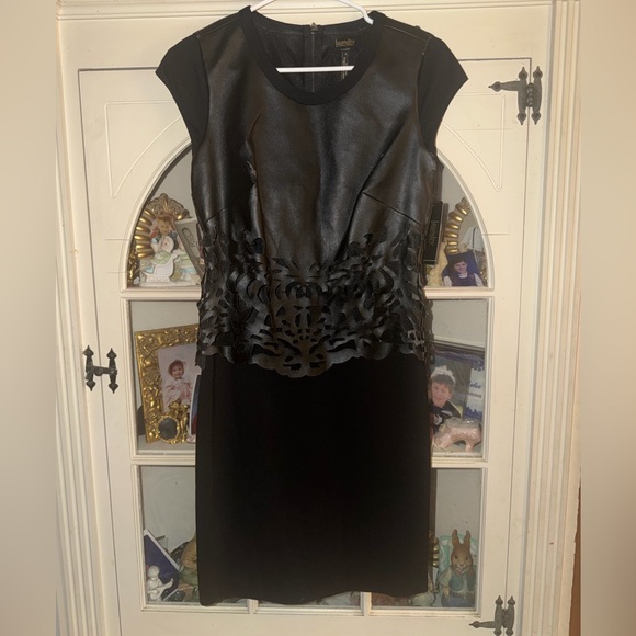 Laundry By Shelli Segal Dresses & Skirts - Laundry By Shelli Segal Black Dress with Leather Detail 4 NWT